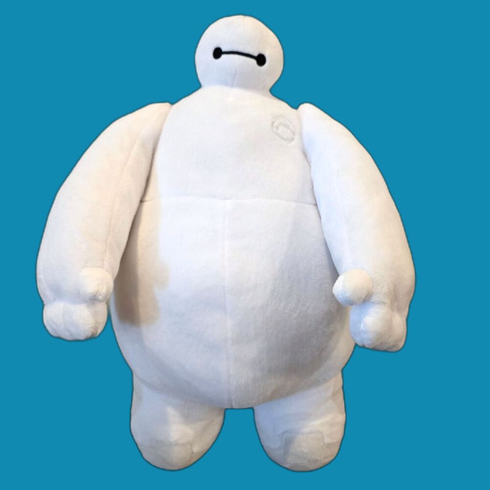 Disney Store Baymax Plush 16" Big Hero 6 NWT 2022 White Robot Movable Arms